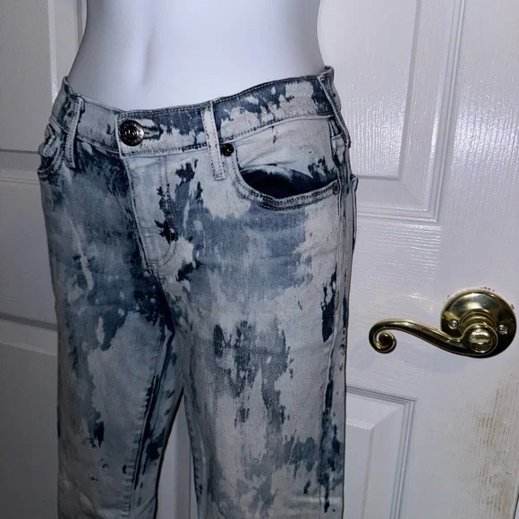 True‎ Religion Casey Low Rise Super Skinny Tie-Dye Jeans - Picture 2 of 7